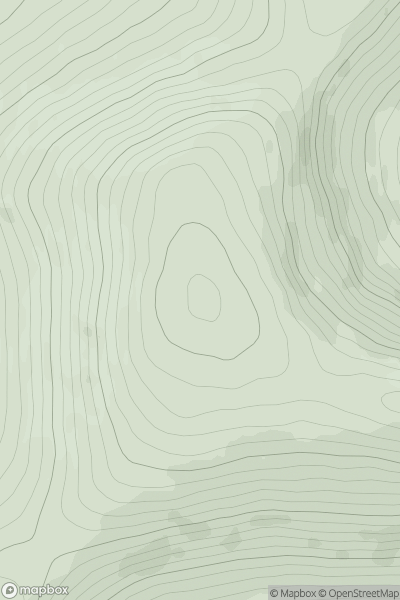 Thumbnail image for Meall a' Bhealaich [Loch Treig to Loch Ericht] showing contour plot for surrounding peak